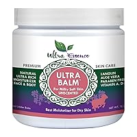 Daily Moisturizer 16 oz For Dry Itchy Skin, Psoriasis and Eczema, Contains Lanolin, Vitamins A, D & E, Aloe Vera, To Moisturize Face, Body, Dry Hands & Cracked Heels (Unscented)