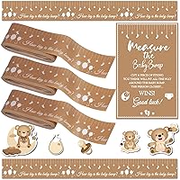Baby Shower Games belly Measuring 150 Feet Tape How Big Is Mommy Belly Tape Measure Baby Bump Tape Measuring Tape Pregnant Belly Bear Tummy Measuring Tape Party Favors Supplies for Boys Gender Neutral