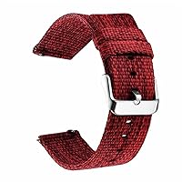 20mm Watch Band for Samsung Galaxy Watch4 Classic 46 42mm Smartwatch Nylon Sport Bracelet Watch 4 44 40mm Strap Watchband Correa (Color : Red, Size : Galaxy Watch4 44mm)