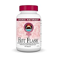 Source Naturals Hot Flash - Helps Reduce The Frequency of Hot Flashes Associated with Menopause, Non-GMO Soy - 45 Tablets