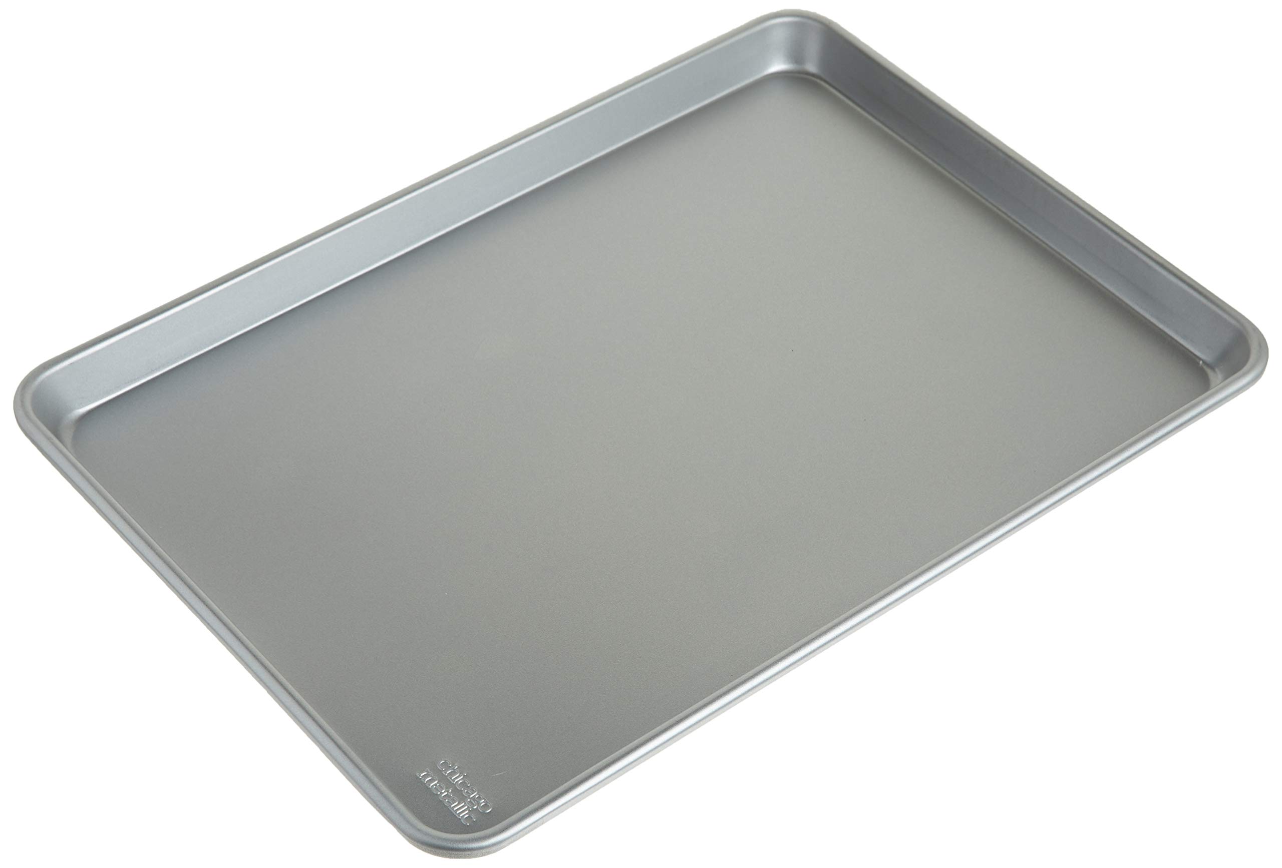 Chicago Metallic Commercial II Traditional Uncoated 16-3/4 by 12-Inch Jelly-Roll Pan, Set of 2 -