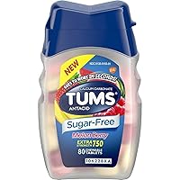 Tums Sugar-Free Antacid, Melon Berry, 80 Chewable Tablets (Pack of 2)