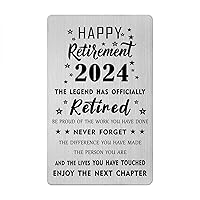Happy Retirement Card 2024- the Legend has Retired Card- Personalized Retirement Gift Card for Teacher Boss Doctor Police Firefighter Nurse Coworker