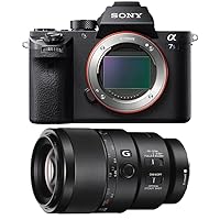 Sony a7S II Full-Frame Mirrorless Interchangeable Lens Camera Body 90mm Lens Bundle Includes a7S II Body and FE 90mm F2.8 Macro G OSS Full-Frame E-Mount Macro Lens