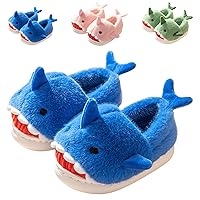 Boys Girls Shark Slippers Kids House Cute Slippers for Toddler Plush Warm Slippers Non-Slip Indoor bedroom Winter Shoes