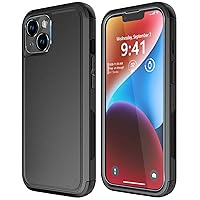 Diverbox for iPhone 14 Case [Shockproof] [Dropproof] [Tempered Glass Screen + Camera Lens Protector] Heavy Duty Protection Phone Case Cover for iPhone 14 6.1inch