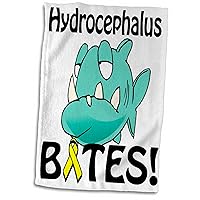 3dRose Hydrocephalus Bites Awareness Ribbon Cause Design - Towels (twl-115559-1)