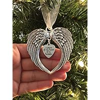 Memorial Ornament, A Piece of My Heart is in Heaven, Angel Wings Ornament, Memorial Ornament for Christmas Tree