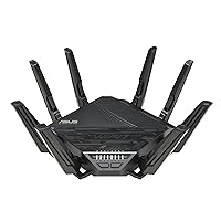 Asus RT-BE96U BE19000 802.11BE WiFi Router 7 with Triple Band Power with 6GHz Support, 10G Dual Port, 320MHz, Lifetime Internet Security, AiMesh Support