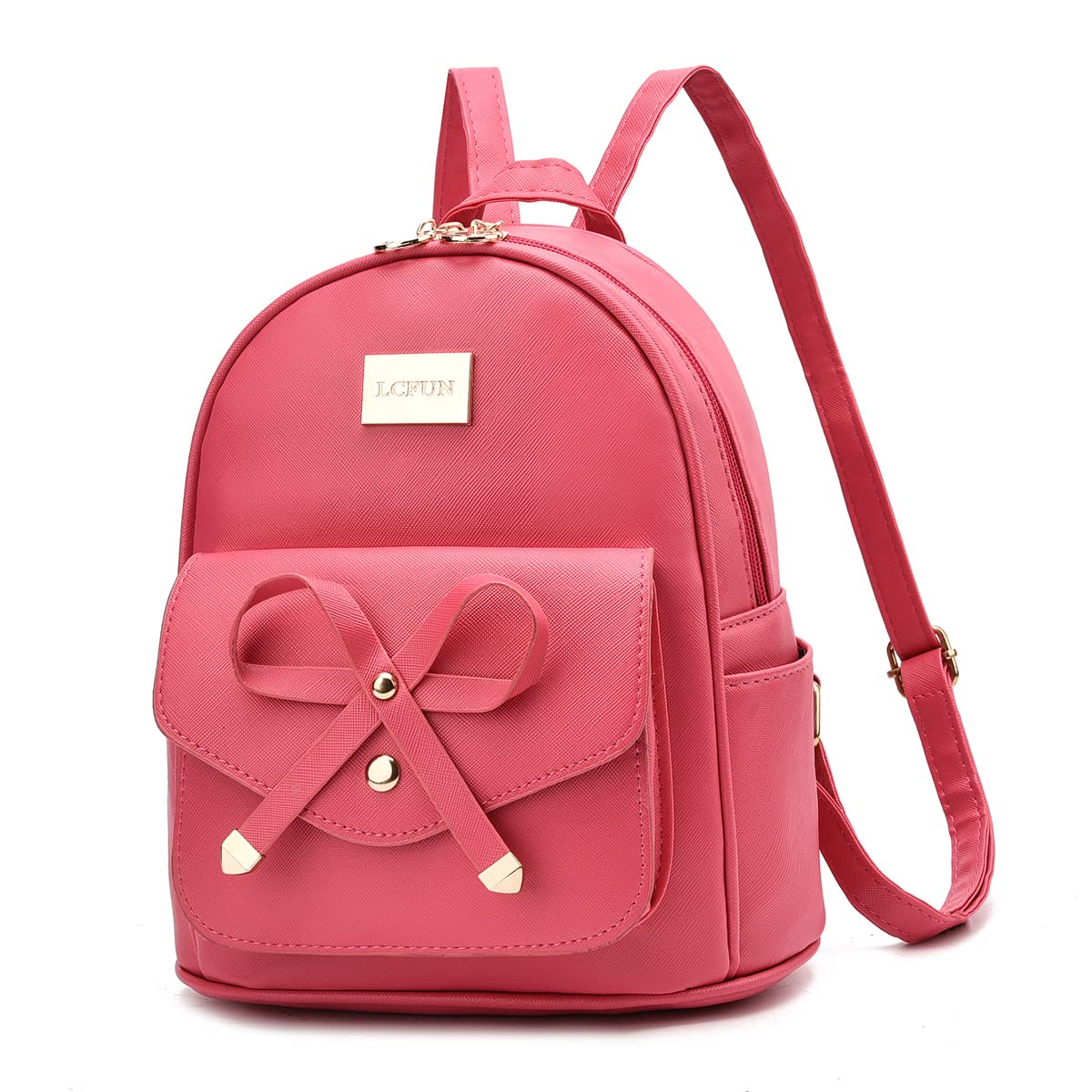 LCFUN Cute Mini Leather Backpack Fashion Small Daypacks Purse for Girls and Women