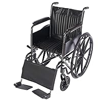 Lacura Leg Strap, Wheelchair Accessory to Support Lower Legs & Prevent Feet from Falling Off Foot Rests, Wheelchair Leg Pad Provides Comfort & Support for Elderly, Handicapped, and Disabled users