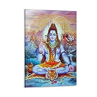 Shiva Kundalini Yoga Meaning Shiva Lord Hindu Gods Canvas Art Poster And Wall Art Picture Print Mode Canvas Painting Wall Art Poster for Bedroom Living Room Decor 08x12inch(20x30cm) Frame-style