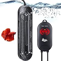 Aquarium Heater 1000W Submersible Fish Tank Heater with Double Explosion-Proof Quartz Tubes and External LED Display Controller for 150-300 Gallon Marine Saltwater and Freshwater