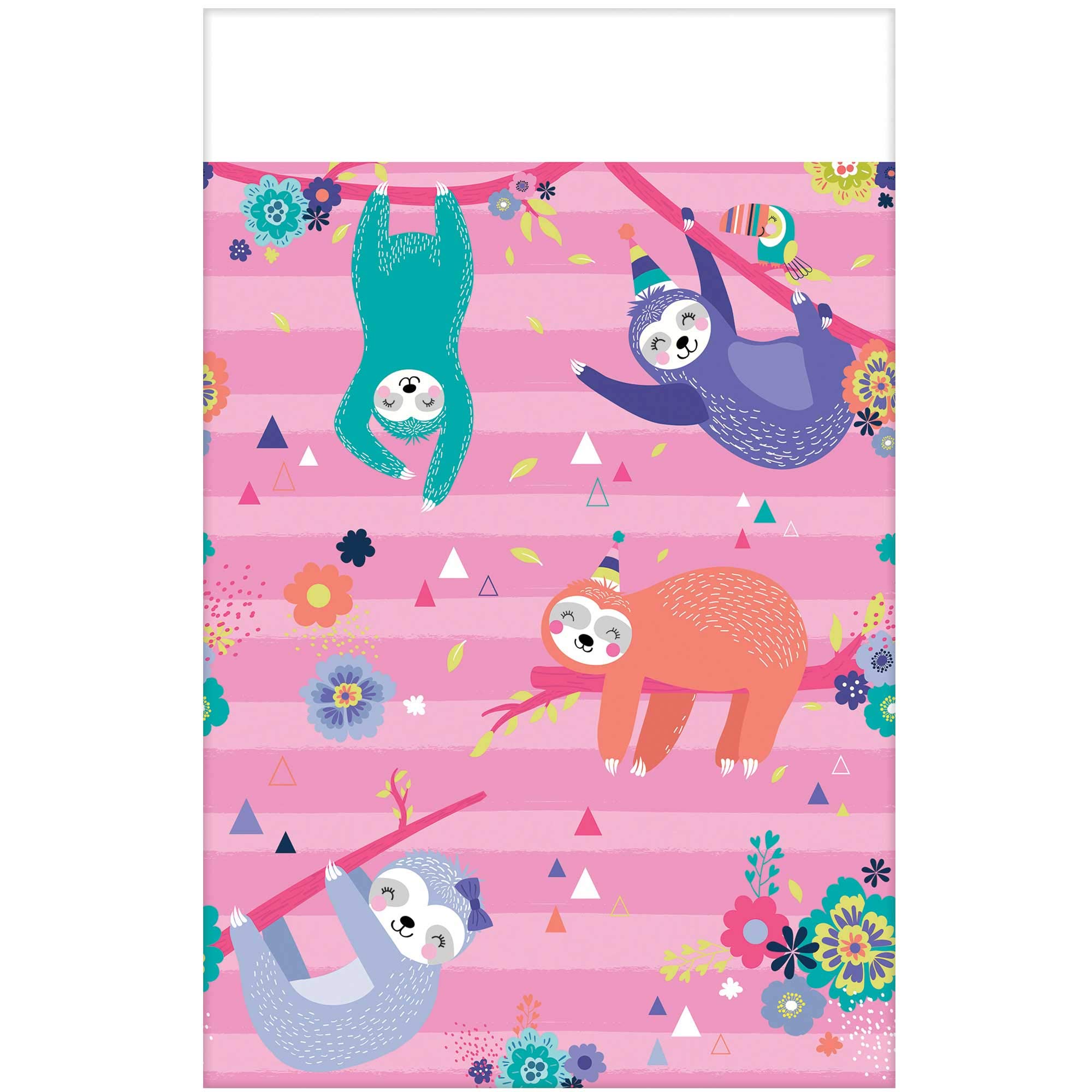 Sloth Paper Party Table Cover - 54