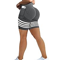 MOHUACHI Butt Lifting Shorts for Women High Waist Workout Biker Shorts Scrunch Booty Yoga Shorts TIK Tok Gym Leggings