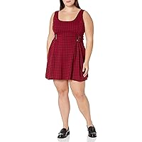 City Chic Women's Plus Size Dress Check in Pini