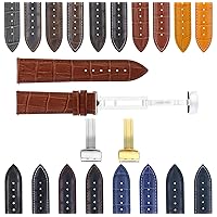17-24mm Leather Band Strap Deployment Clasp Compatible with Tissot Prc200