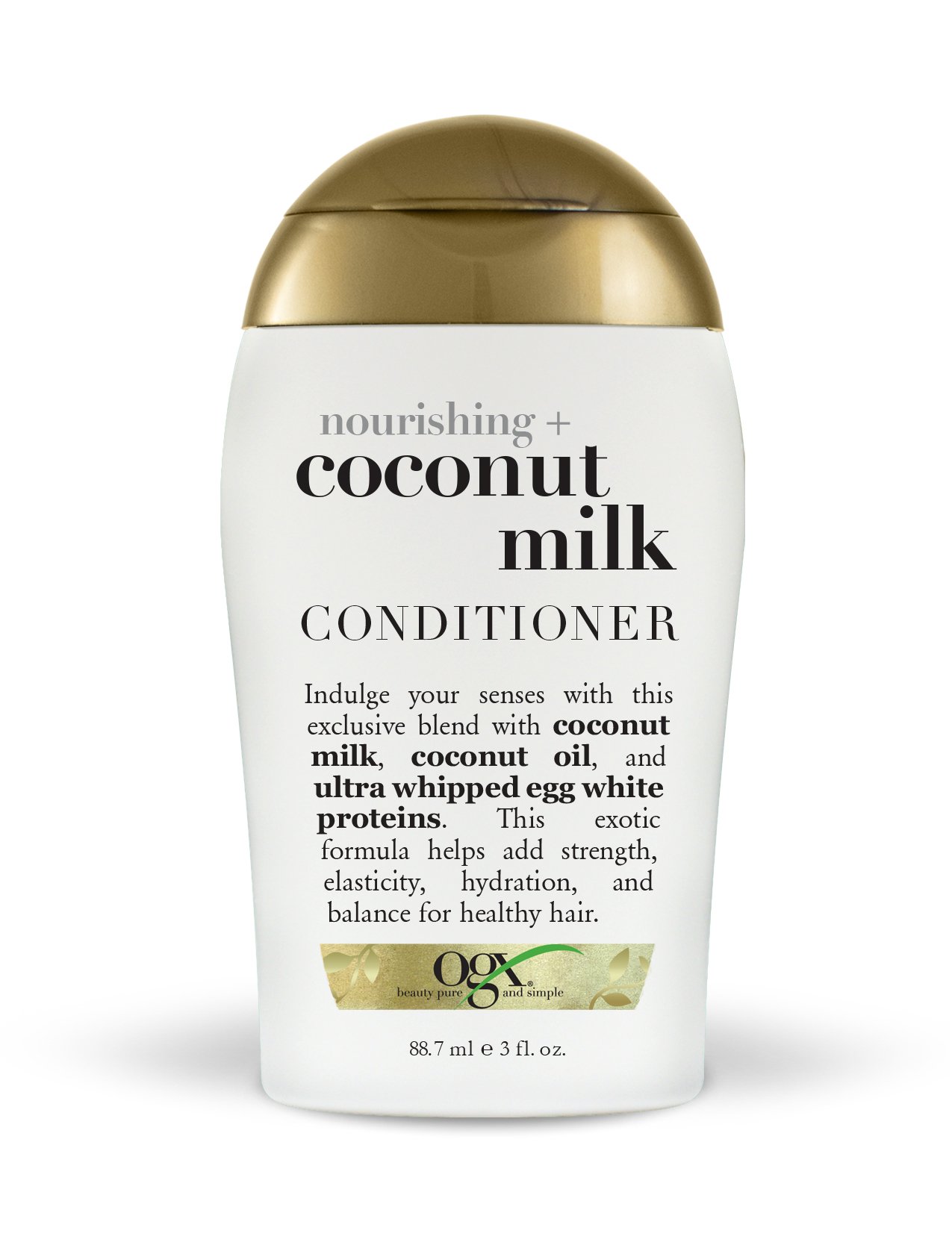 OGX Nourishing + Coconut Milk Conditioner, 3 Ounce Trial Size