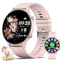 ZKCREATION Women's Smartwatch with Phone Function, Fitness Watch with Heart Rate Monitor, 1.39 Inch Touchscreen Smart Watch with Blood Oxygen, Sleep Monitor, Pedometer, 100+ Sports Modes, Sports Watch