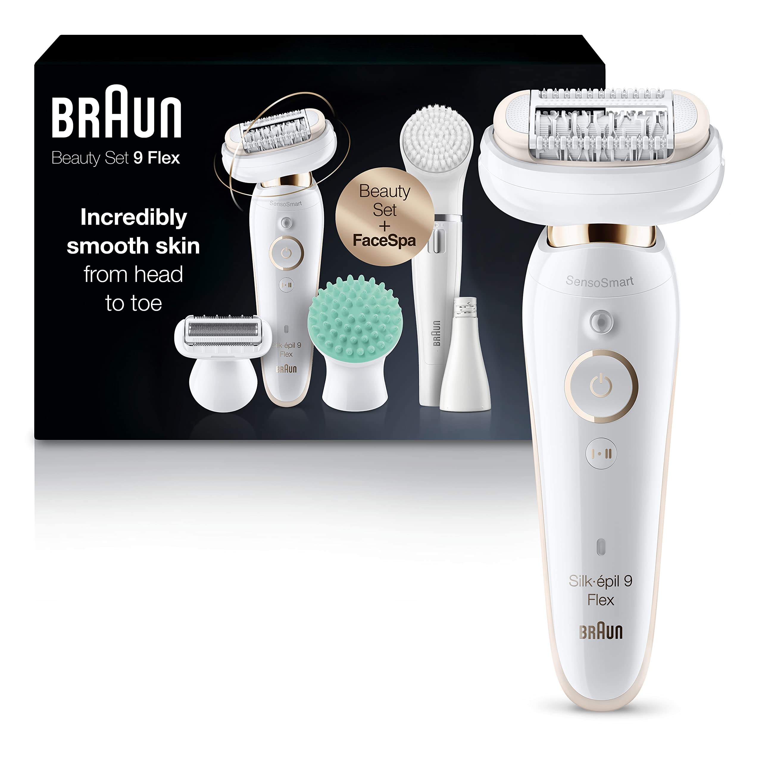Buy Braun Epilator Silk-épil 9 Flex 9-300 Beauty Set, Facial Hair