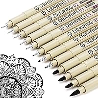 Acrylic Paint Pens for Rock Painting - Set of 12-0.7mm Tip Glass Pens with  Extra Fine Point & Water-Based Ink - Ideal Paint Markers for Ceramic