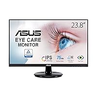 23.8” 1080P Monitor (VA24DCP) - Full HD, IPS, 75Hz, USB-C 65W Power Delivery, Speakers, Adaptive-Sync/FreeSync, Low Blue Light, Flicker Free, VESA Mountable, Frameless, HDMI