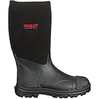 Tingley Badger 87151 Plain Toe Boot, Men's 4 / Women's 6, Black
