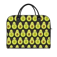 Cute Avocado Characters Travel Tote Bag Large Capacity Laptop Bags Beach Handbag Lightweight Crossbody Shoulder Bags for Office