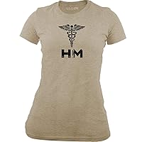 Women's Officially Licensed Navy Hospital Corpsman (HM) Rating Badge T-Shirt