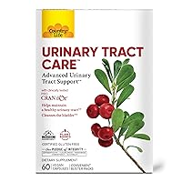 Country Life Urinary Tract Care – Advanced Urinary Tract Support, Convenient Blister Packs, Plant Based, 60 Vegan Capsules, Certified Gluten Free, Certified Vegan