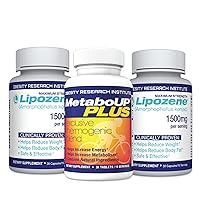 Lipozene Weight Loss Pills 2 Bottles with 30 Capsules Each Along with a 30 Count Bottle MetaboUp Plus