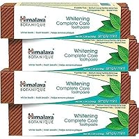 Botanique Whitening Complete Care Toothpaste, Teeth Whitening, Fights Plaque, Fluoride Free, No Artificial Flavors, SLS Free, Cruelty Free, Foaming, Simply Mint Flavor, 5.29 Oz, 4 Pack