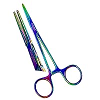 PREMIUM Ultimate Hemostat Forcep 1 Piece Ideal for Hobby Tools, Electronics, Fishing! Multi Rainbow Color