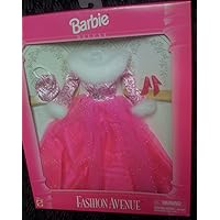 Barbie Fashion Avenue Deluxe Pink Evening Gown with Fur 14305