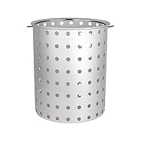 AFB-30 Aluminum Frying Basket Pots, 30-Quart, Stainless Steel