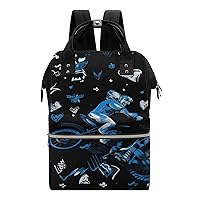 Motorcycle Diaper Bag for Women Large Capacity Daypack Waterproof Mommy Bag Travel Laptop Backpack