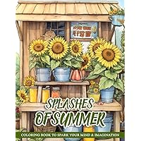 Splashes of Summer Coloring Book for Adults: Coloring Pages of Summer with 50 Unique and Relaxing Summertime Inspired Illustrations