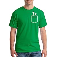 Threadrock Men's Zombie Hands Fake Pocket Halloween T-Shirt