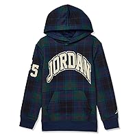 Jordan Boy's Essentials Plaid Pullover Hoodie (Toddler/Little Kids)