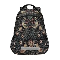 ALAZA William Morris Prints Backpacks Travel Laptop Daypack School Book Bag for Men Women Teens Kids 21