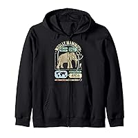 Dinosaur Facts - Woolly Mammoth Science & Anatomy Gift Zip Hoodie