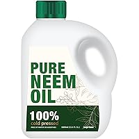 Pure Zuprime Neem Oil for Plants - Organic Neem Oil Spray for Plants,100% Cold Pressed Neem Oil, All-Natural Neem Oil Concentrate Leaf Polish for Plants, Pure Neem Oil - (34 Oz)