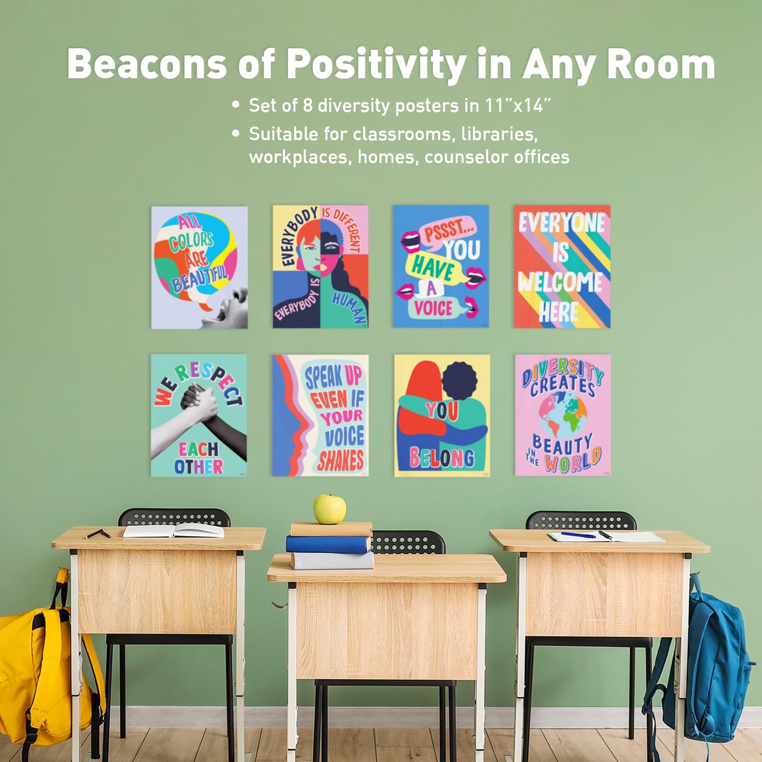 Mua S&O Set of 8 Diversity Posters for Classroom - Classroom ...