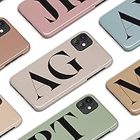 Personalized Initials Large Monogram Name on Case, Designed ‎for iPhone 15 Plus, iPhone 14 Pro Max, iPhone 13 Mini, iPhone 12, 11, X/XS Max, ‎XR, 7/8‎ Multicolor