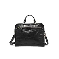 Genuine Leather Ficus Brief Case (Black)