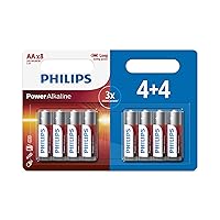 Philips Power Alkaline AA Battery 1.5 V Non-Rechargeable