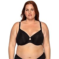 Curvy Couture Women's Plus Size Silky Smooth Micro Unlined Underwire Bra