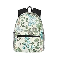 Green Flower. Print Backpack Casual Backpack Laptop Backpacks Travel Bag Work Computer Bag