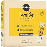 Miracle-Gro Twelve Plant Nutrition 12 Pre-Dosed Packets for Indoor Gardening - Plant Food for Vegetables, Fruits and Flowers, Designed for Growing Plants in Hydroponic Systems