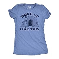 Womens Woke Up Like This Funny Easter Sunday Graphic Tee for Ladies